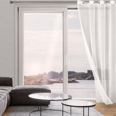 Firana TAMINA 140 x 250 cm przelotki biały