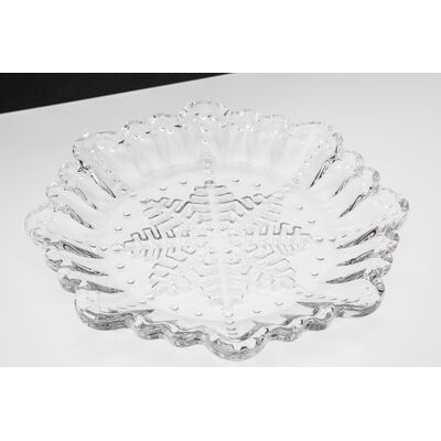 Talerz dekoracyjny śnieżynka 17,9 cm