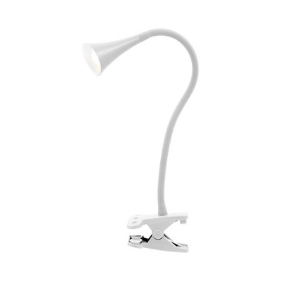 Lampka biurkowa LED z klipsem Happy Clips 9 x 50 cm biała