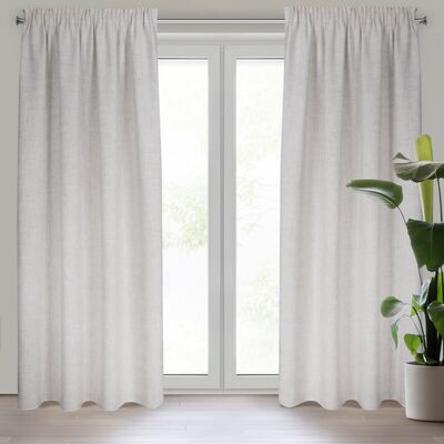 Zasłona gotowa Jula na taśmie 140 x 270 cm jasnobeżowy