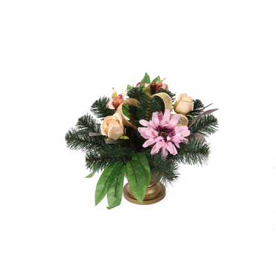 Stroik dekorowany w misie róża