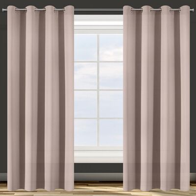 Zasłona PARISA 135 x 250 cm przelotki pudrowy