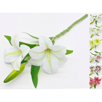 Lilia sztuczna gałązka 38 x 10 cm