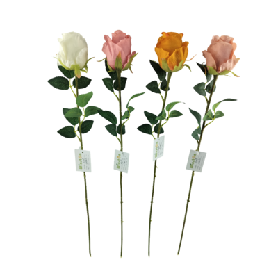 Róża sztuczna pojedyncza 62 cm