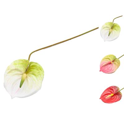 Anturium pojedyncze sztuczne 58 x 11 cm