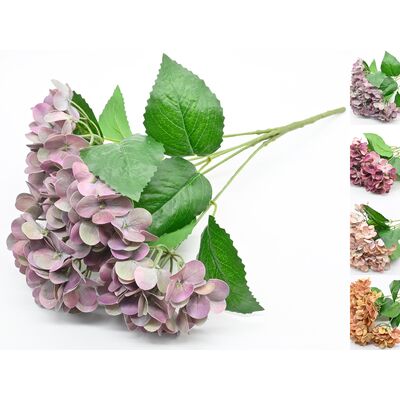 Hortensja sztuczna bukiet real touch 45 x 20 cm