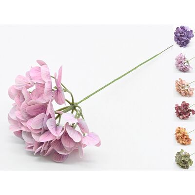 Hortensja sztuczna gałązka real touch 33 x 8 cm