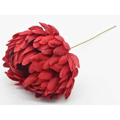 Chryzantema sztuczna pik 30 x 7 cm czerwona