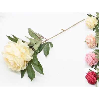 Peonia pojedyncza sztuczna 75 x 10 cm