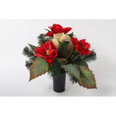 Stroik dekorowany w wazonie KWB-28 czerwony