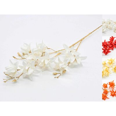 Gałązka ozdobna magnolia 85 cm mix kolorów