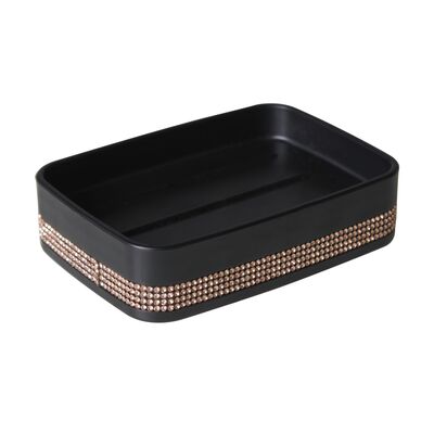 Mydelniczka Fancy 12 x 8,5 x 3 cm czarny