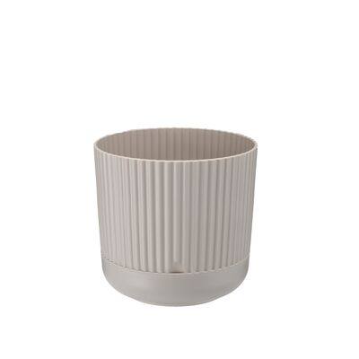 Doniczka z podstawką NOSTALGIA 14 cm 29401 beż