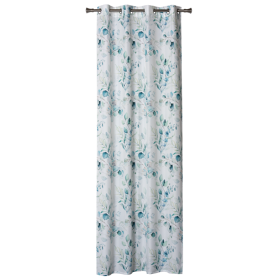 Zasłona z kółkami ALPINA 140 x 260 cm niebiesko-biały