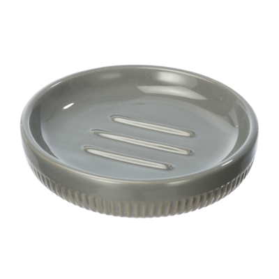 Mydelniczka Athens 12,4 x 3 cm szaro-złoty