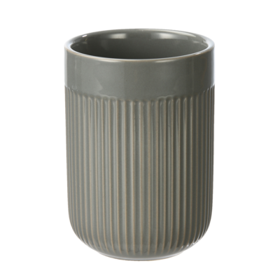 Kubek na szczoteczki Athens 7,9 x 11,2 cm szaro-złoty