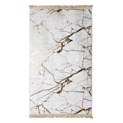 Dywan drukowany Neva petra folia 120 x 160 cm biało-złoty