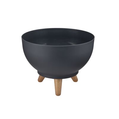 Misa Satina na nóżkach 24 cm antracyt