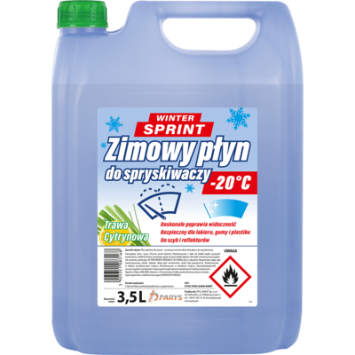 Zimowy płyn do spryskiwaczy 3,5 l -20 C° trawa cytrynowa Winter Sprint