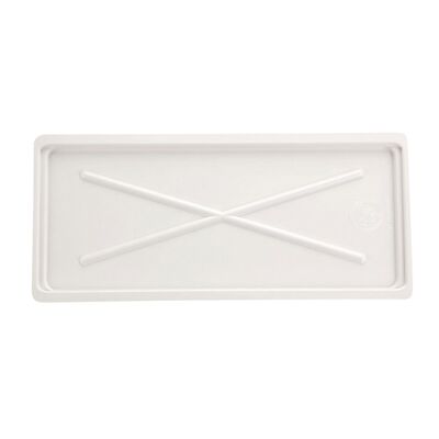 Tacka do suszarki biała szeroka utwardzana 50 x 22,5 cm