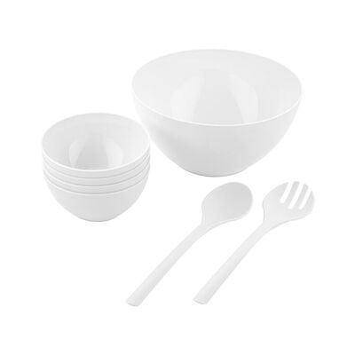 Zestaw sałatkowy 7-elementowy biały