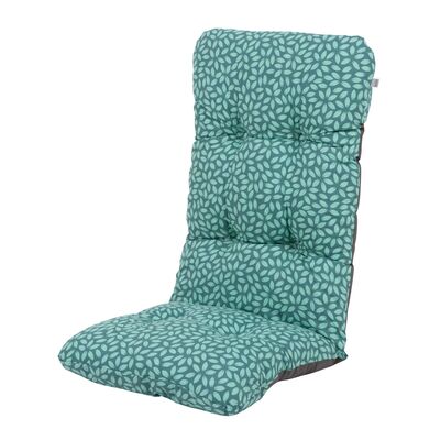 Poduszka na fotel Floryda K4 120 x 48 x 6/8 cm turkusowy