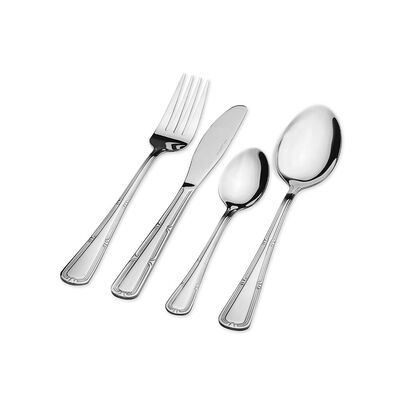 Komplet sztućców Milano Flock 24 elementy srebrny