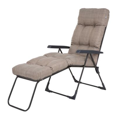 Leżak ogrodowy składany Alabama K3 58 x 144 x 102 cm beżowy