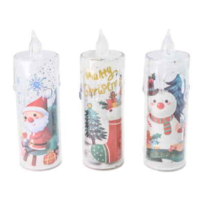 Świeczka LED 12 x 4 cm mix wzorów