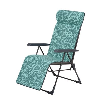 Fotel ogrodowy składany Alaska Plus K4 59 x 81 x 104 cm turkusowy