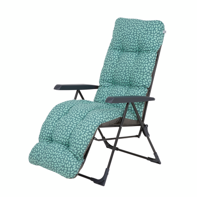 Fotel ogrodowy składany Floryda K4 59 x 81 x 104 cm turkusowy