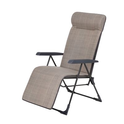 Fotel ogrodowy składany Alaska Plus K3 59 x 81 x 104 cm beżowy