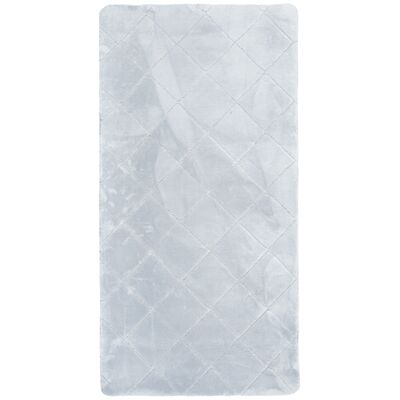 Dywan Cubic w kwadraty 70 x 140 cm szary