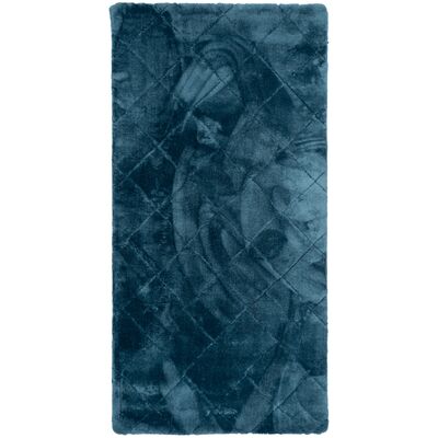 Dywan Cubic w kwadraty 120 x 170 cm turkusowy