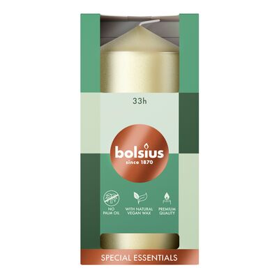 Świeca pieńkowa 120/58 perłowa