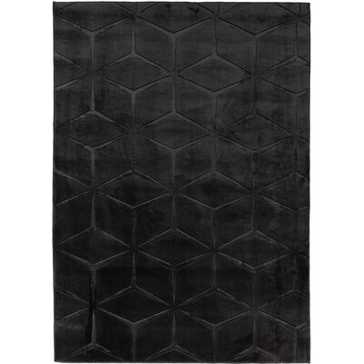 Dywan Alaska 80 x 150 cm geometryczny czarny