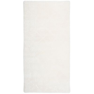 Dywan Cubic w kwadraty 120 x 170 cm kość słoniowa