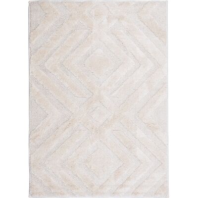 Dywan PISA 160 x 230 cm romby kość słoniowa