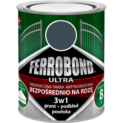 FERROBOND Farba antykorozyjna ULTRA mat grafit RAL 7015 0,7 l