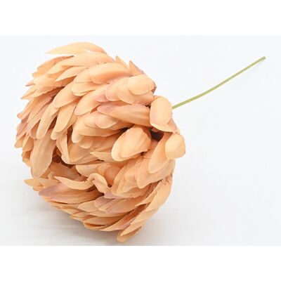 Chryzantema sztuczna pik 30 x 7 cm brzoskwiniowa