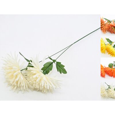 Chryzantema sztuczna gałązka 62 x 10 cm