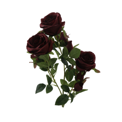 Róża sztuczna gałązka 9 kwiatów 68 cm