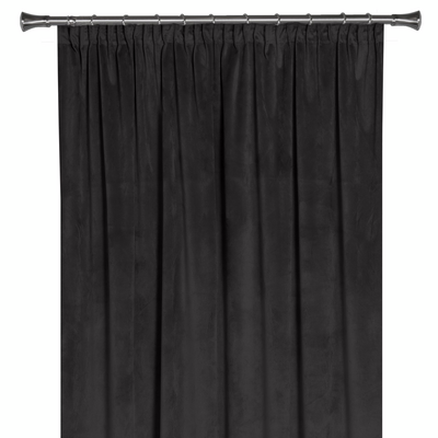 Zasłona z taśmą VELUTTO 140 x 260 cm, kolor czarny