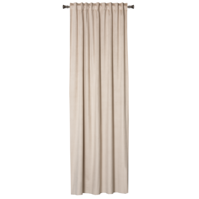Zasłona z taśmą ABETO 140 x 260 cm kolor beżowy