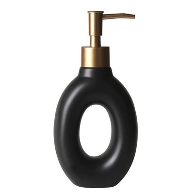 Dozownik Aldo 9,5 x 5,2 x 19,8 cm czarno-złoty