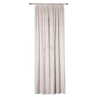 Zasłona z taśmą GOMERA 135 x 245 cm, kolor beżowy