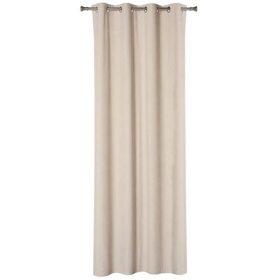 Zasłona z kółkami VENI140 x 260 cm jasny beż