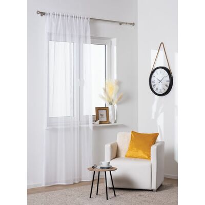 Firanka z taśmą ELISA, 140 x 300 cm, kolor biały