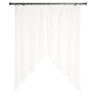 Firanka z taśmą MALWINA 290 x 160 cm kolor biały