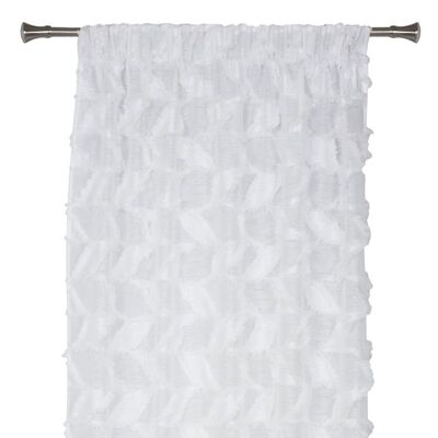 Firana z taśmą WINGS 140 x 300 cm, kolor off white